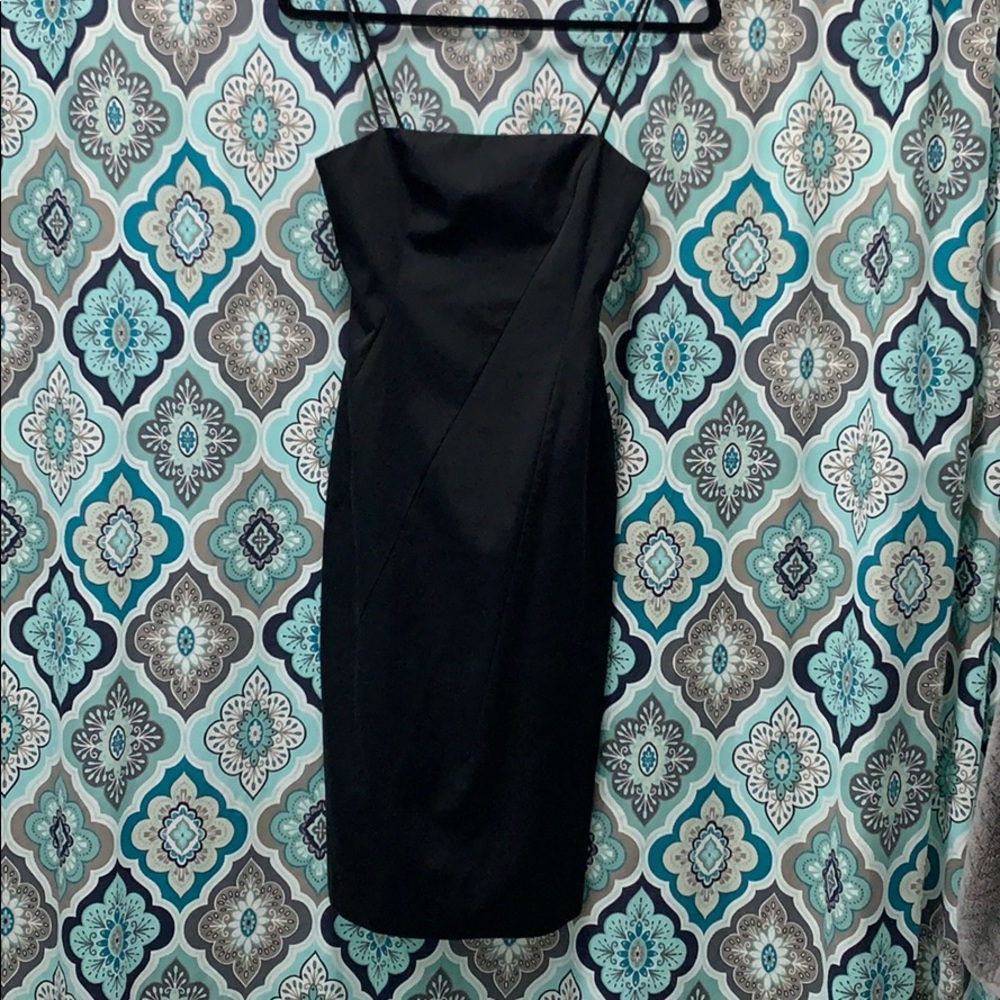 BCBG black midi dress sz 4